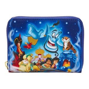 LOUNGEFLY DISNEY ALADDIN 30TH ANNIVERSARY ZIP AROUND WALLET
